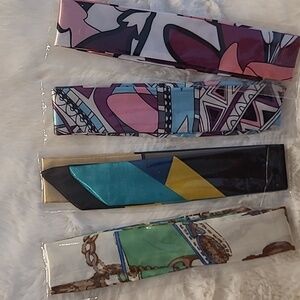 Set of 4 New scarfs/ twillies